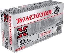 Winchester USA Cowboy 45COLT 250GR Lead Flat Nose 50RD Box #USA45CB