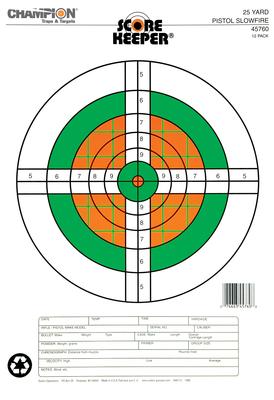 Champion Scorekeeper Target 25YD Pistol Slowfire 12PK #45760