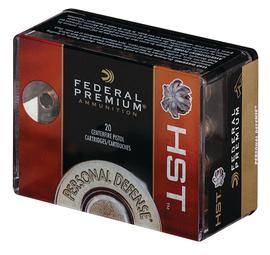 Federal Premium Personal Defense 9MM 124GR HST 20RD Box #P9HST1S
