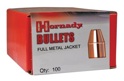 Hornady Bullet 9MM 115GR FMJ Round Nose 100CT Box #35557