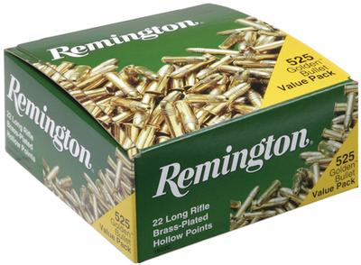 Remington Golden Bullet 22LR Hi Velocity 36GR HP 525RD Value Pack #1622C