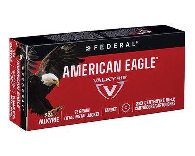  Federal American Eagle 224 Valkyrie 75gr Tmj 20rd Box # Ae224vlk1
