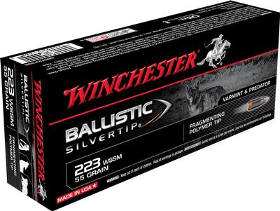 Winchester Ballstic Silvertip 223WSSM 55GR Ballistic Silvertip 20RD Box #SBST223SS