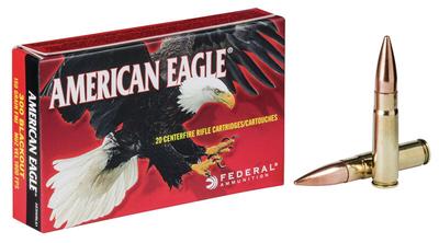  American Eagle 300acc Blackout 150gr Fmj Bt 20rd Box # Ae300blk1