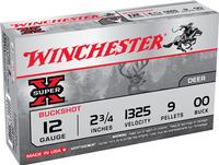  Winchester Super X 12ga 00 Buck 2- 3/4 ' 9 Pellet 5rd Box
