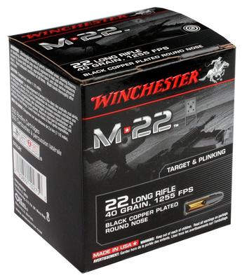 Winchester M-22 22LR 40GR RN 500RD Box #S22LRT