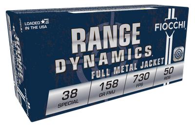  Fiocchi Range Dynamics 38spl 158gr Fmj 50rd Box # 38g
