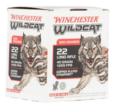  Winchester Wildcat 22lr 40gr Lrn 500rd Box # Ww22lrb